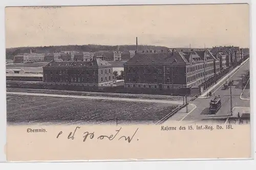 02489 AK Chemnitz - Kaserne des 15. Infanterie-Regiments No. 181