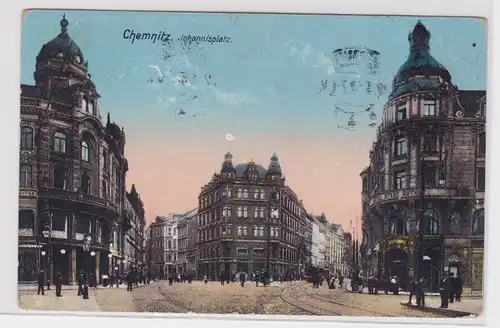 46799 AK Chemnitz - Johannisplatz mit Hotel Stadt Gotha 1912