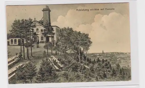 905850 AK Adelsberg - Blick auf Chemnitz, Totalansicht mit Waldpartie 1912