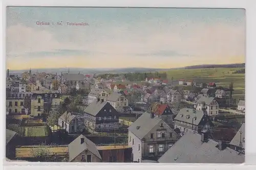 904651 Ak Grüna- Totalansicht der Stadt 1906