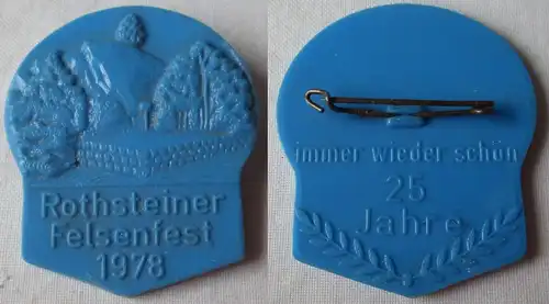 DDR Abzeichen 25 Jahre DDR Rothsteiner Felsenfest 1978 (159153)