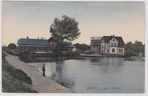 900354 Ak Güsten Gas Anstalt 1912