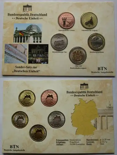 BRD Sonder-Satz zur "Deutschen Einheit" mit 5 Medaillen (113159)