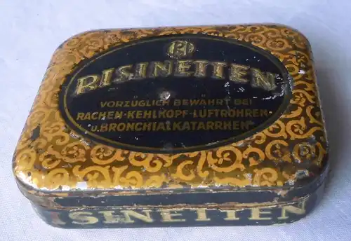 Blechdose Risinetten Pharmazeutische Industrie Wiesbaden um 1930 (111631)