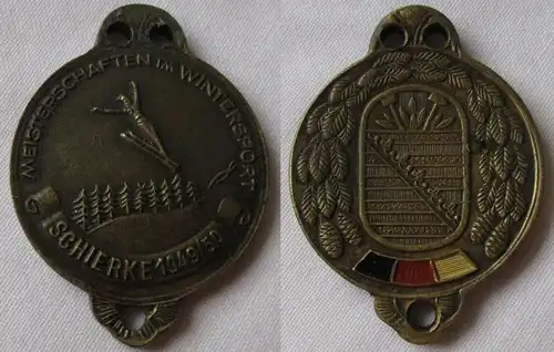 DDR Medaille Wintersportmeisterschaften Sachsen-Anhalt Schierke 1949/50 (119760)