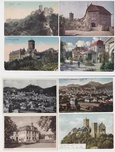 97286/8 Ak Eisenach Stadtansichten um 1920