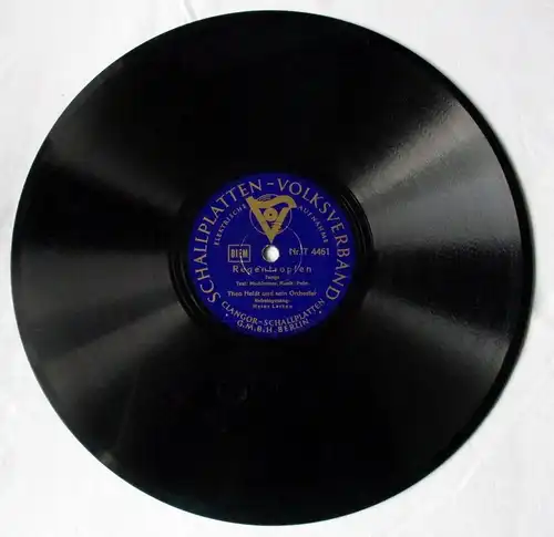 Schellackplatte Schallplatten-Volksverband "Regentropfen" Theo Heldt (101542)