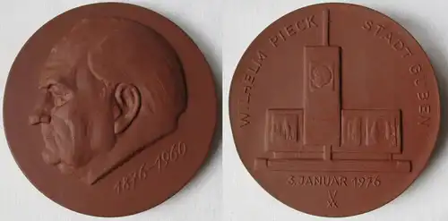 DDR Medaille Wilhelm Pieck Stadt Guben 3. Januar 1976 - 1876-1960 (145010)
