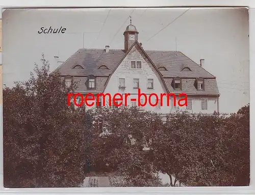 76701 Original Foto Glaubitz Schule um 1910