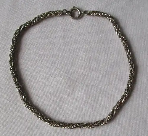 charmantes Silber Armband mit geflochtenen Gliedern (104268)