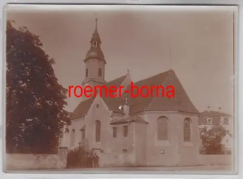 76704 Original Foto Glaubitz Kirche um 1930