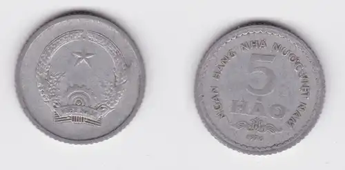 5 Hao Aluminium Münze Vietnam 1976 (130283)