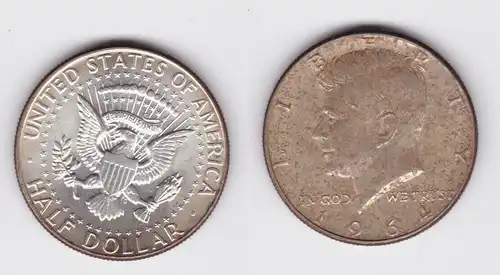 1/2 Dollar Silber Münze USA 1964 f.vz (121890)