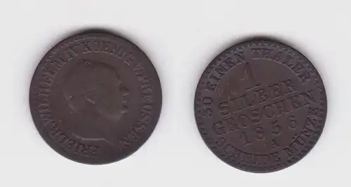 1 Silbergroschen Münze Preussen Wilhelm IV. 1856 A f.ss (139281)
