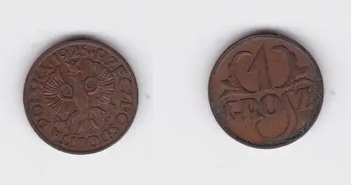 1 Grosz Bronze Münze Polen Polskie 1925 (145044)
