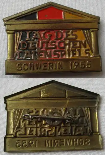 DDR Abzeichen Tag des deutschen Laienspiels Schwerin 1955 (162650)