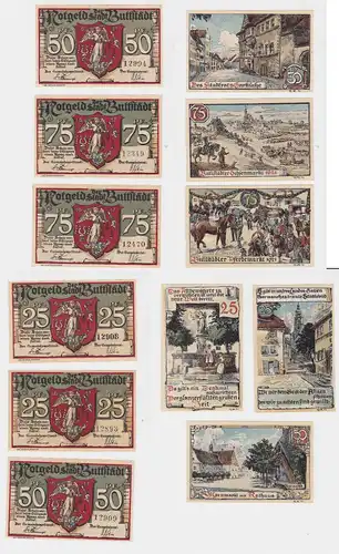 6 Banknoten Notgeld Rossmärkte Buttstädt o.D. (1921) OVP (133517)