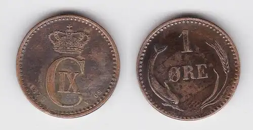 1 Öre Kupfer Münze Dänemark 1878 (133253)