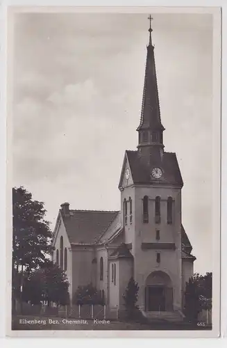 44094 Ak Eibenberg Bez.Chemnitz Kirche 1929