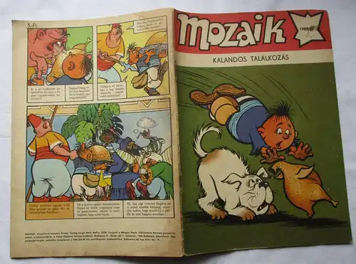 MOZAIK Mosaik Abrafaxe 1977/2 EXPORT UNGARN "KALNDOS TALÁLKOZÁS" RAR (119663)