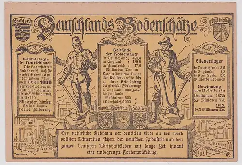 18699 Propaganda Ak Deutschlands Bodenschätze um 1915