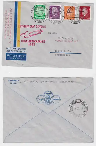 Luftschiff Graf Zeppelin Brief 8.Südamerikafahrt 1932 (121995)