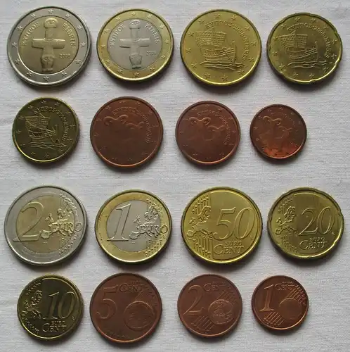 KMS Euro Kursmünzensatz 2008 Zypern lose 1 Cent - 2 Euro (150864)