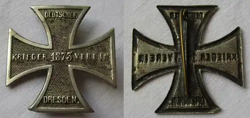 rares Abzeichen Kreuz Deutscher Kriegerverein Dresden 1873 (148074)