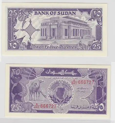 25 Piastre Banknote Sudan 1987 bankfrisch UNC (138113)