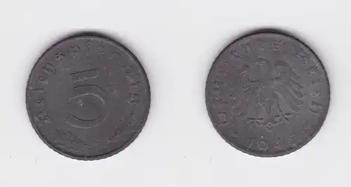 5 Pfennig Zink Münze alliierte Besatzung 1947 D Jäger 374 (126992)