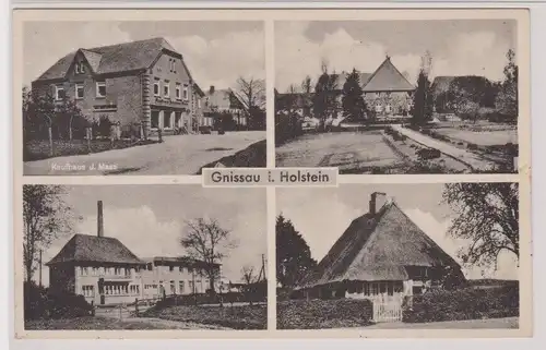 900430 Mehrbild Ak Gnissau i. Holstein - Kaufhaus J. Maas 1950