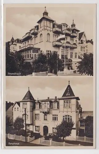 88982 Mehrbild Ak Ostseebad Bansin "Bansiner Hof" 1935
