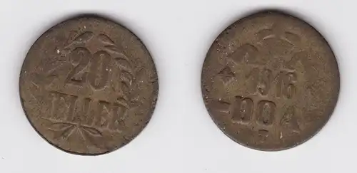 20 Heller Messing Münze Deutsch Ostafrika DOA 1916 J.727 b  (155907)
