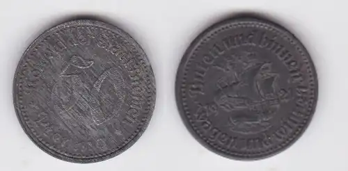 50 Pfennig Zink Münze Notgeld Stadt Bremen 1921 (164062)