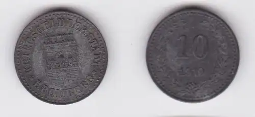 10 Pfennig Zink Münze Notgeld Stadt Bromberg 1919 (163380)
