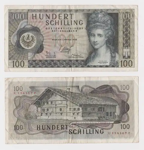 100 Schilling Banknote Österreichische Nationalbank Österreich 1969 (165713)