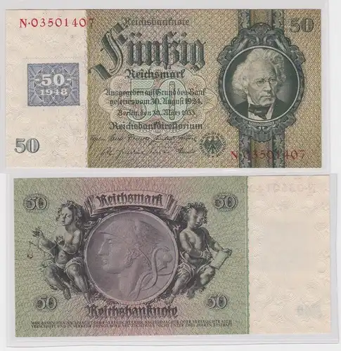 50 Mark Banknote DDR Deutsche Notenbank 1948 Kuponausgabe Ro.Nr.337d (165889)