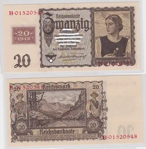 20 Mark Banknote DDR Deutsche Notenbank 1948 Kuponausgabe Ro.Nr.336 (165512)
