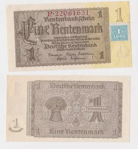 1 Mark Banknote DDR Deutsche Notenbank 1948 Kuponausgabe Ro.Nr.330 b (165266)