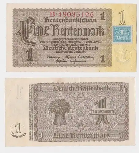 1 Mark Banknote DDR Deutsche Notenbank 1948 Kuponausgabe Ro.Nr.330 b (165461)
