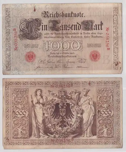 seltene 1000 Mark Reichsbanknote 10. Oktober 1903 Rosenberg Nr.21 (165441)