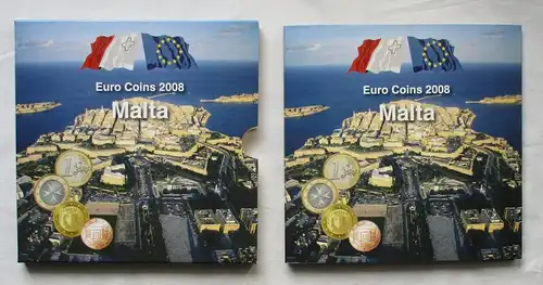 KMS Euro Euro-Set Kursmünzensatz Malta 2008 Postsatz mit Briefmarken (156301)