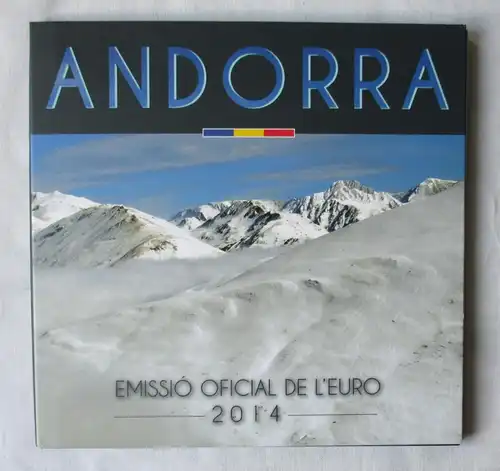 KMS Kursmünzensatz Andorra 2014 Emissió de l'Euro 2014 (159639)