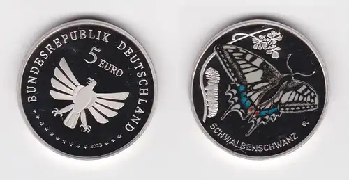 5 Euro Münze Deutschland Schwalbenschwanz 2023 A Stgl. (143055)