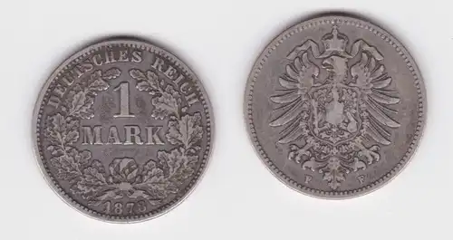 1 Mark Silber Münze Deutschland Kaiserreich 1878 F Jäger Nr.9 (161685)
