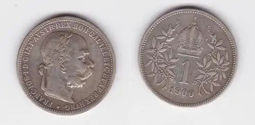 1 Krone Silber Münze Österreich 1900 (164258)