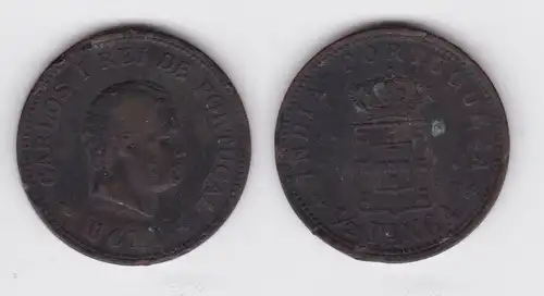1/2 Tanga Bronze Münze Portugiesisch Indien 1901 f.ss (146331)