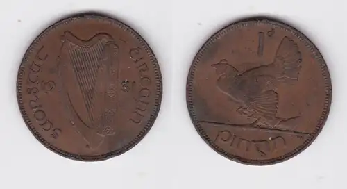 1 Pingin Bronze Münze Irland 1931 (143122)