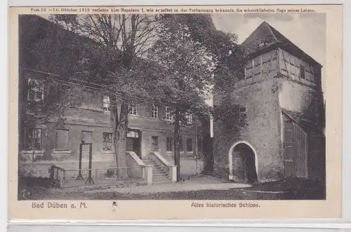 904217 Ak Bad Düben a.M. altes historisches Schloss 1917