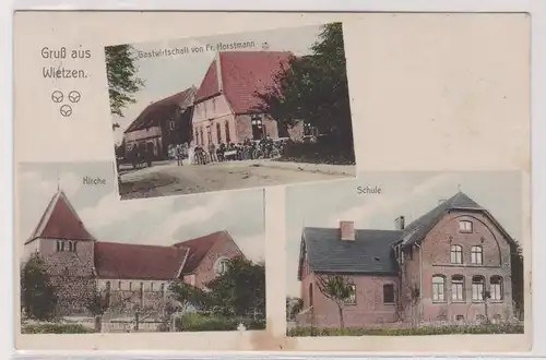 900174 Mehrbild Ak Gruß aus Wietzen Gastwirtschaft & Kolonialwarenladen 1915